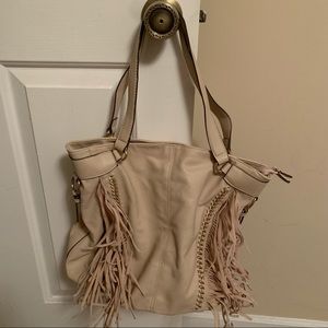 Jessica Simpson faux leather fringe bag
